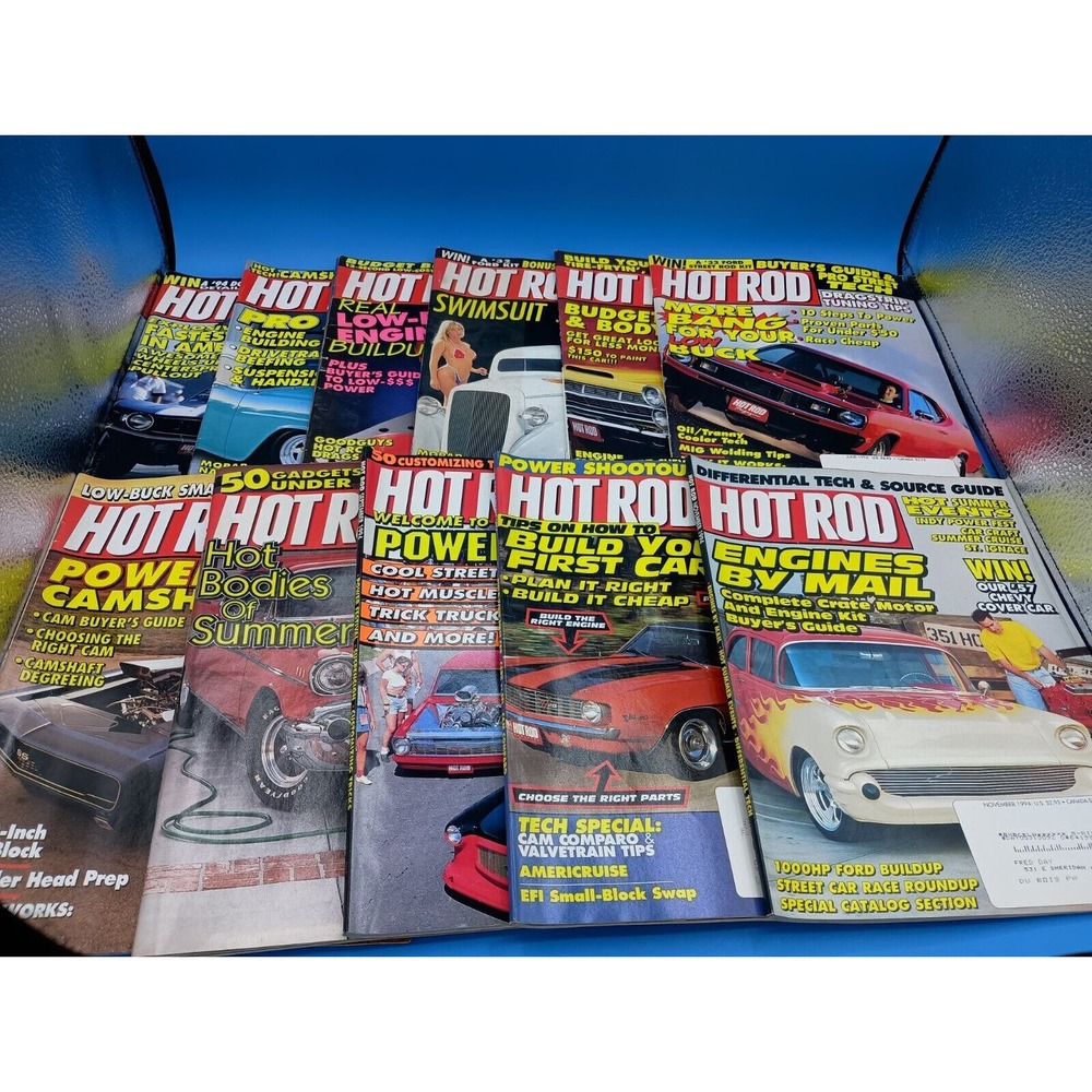 Hot Rod Magazine Lot - 1994 - 11 Issues Missing December